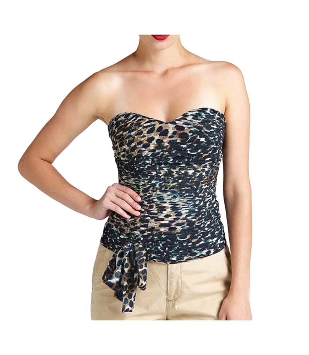 Top Bustier Léopard Femme Guess Saskia