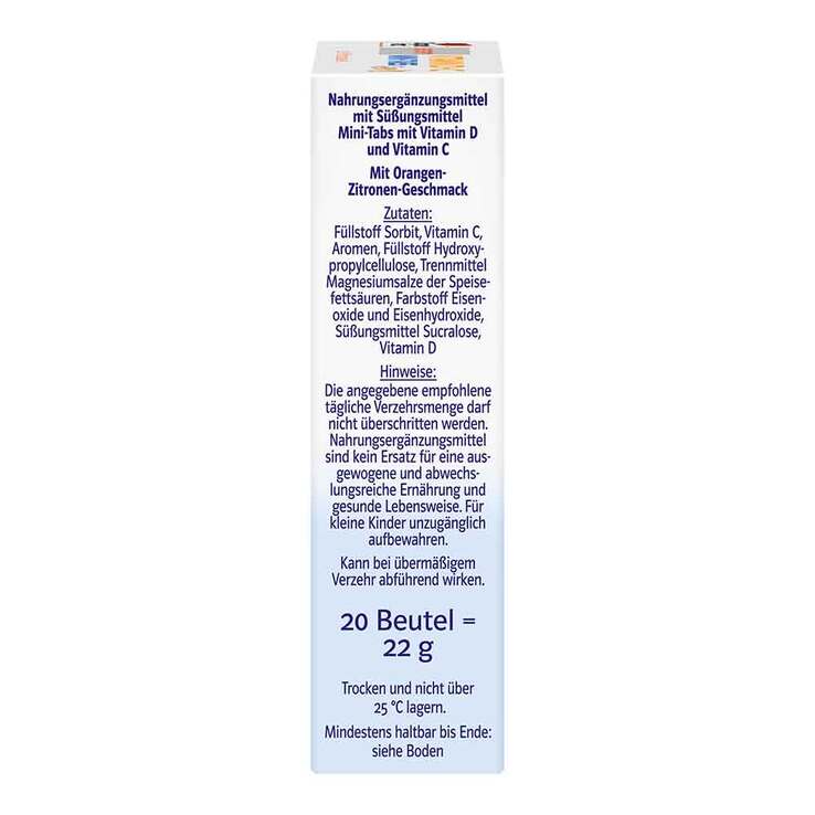 Doppelherz Vitamin D + C Mini-Tabs family system, 20 St