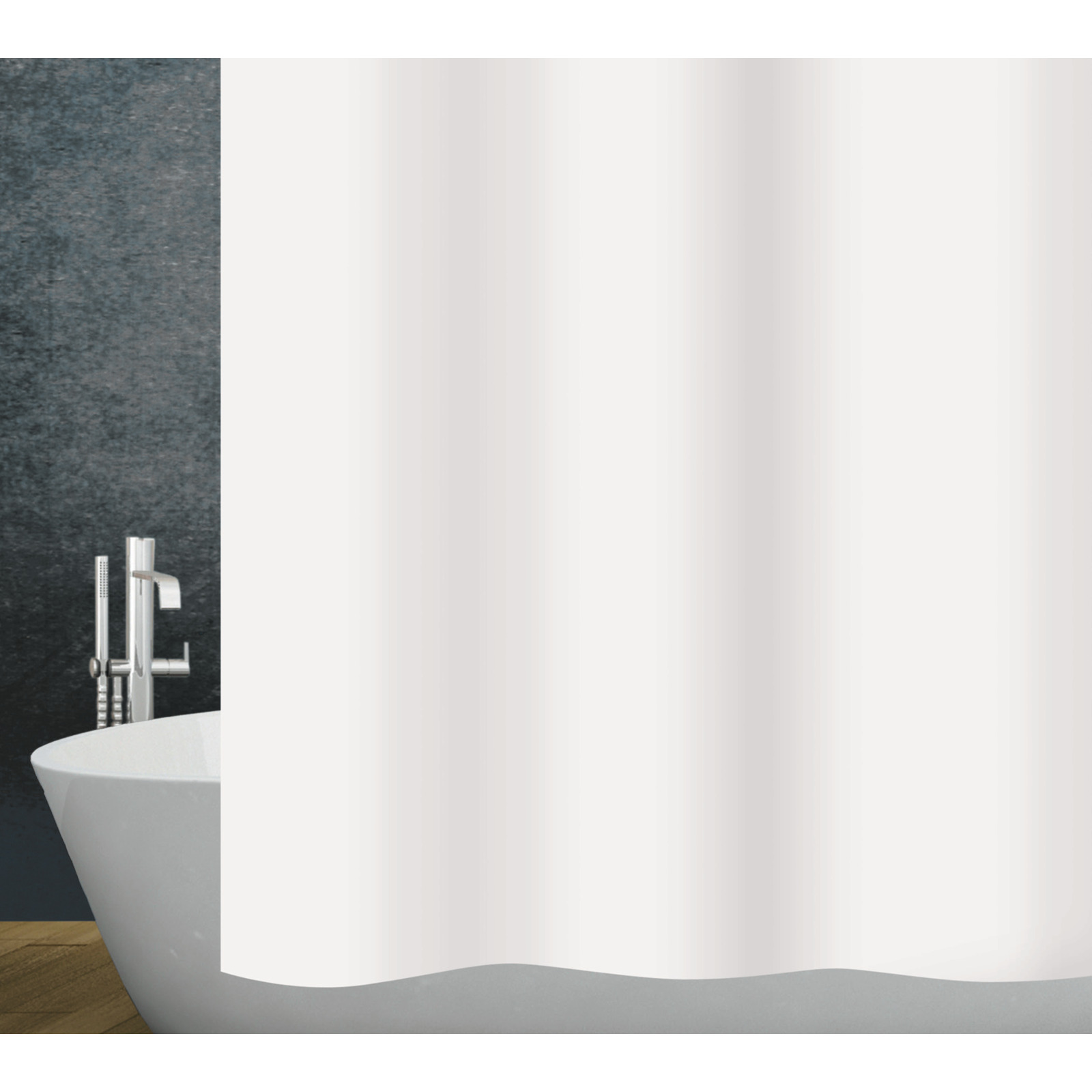 Diaqua Duschvorhang Polyester weiss 180 x 200 cm