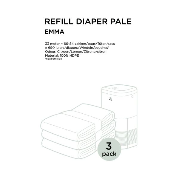 Puck Luieremmer Emma Navulzakken 3-Pack
