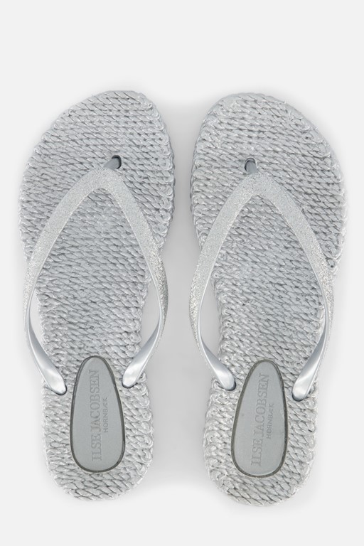 Ilse Jacobsen Cheerful01 Slippers zilver Rubber
