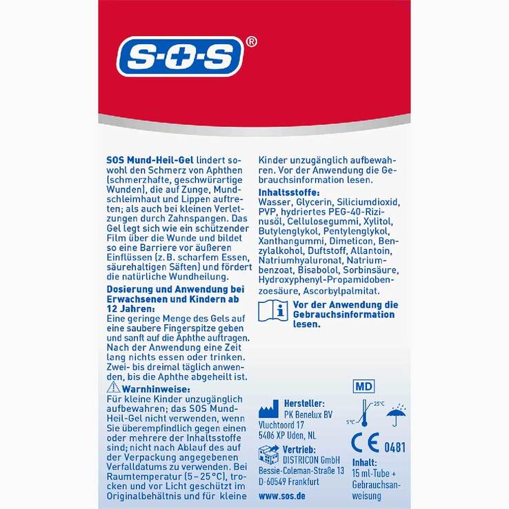 SOS Mund-Heilgel, 15 ml