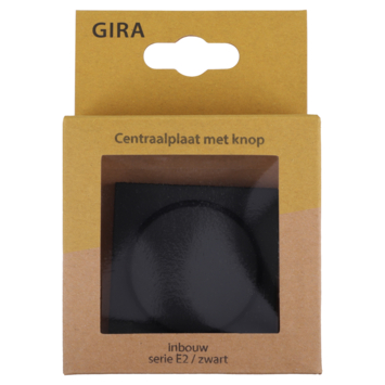 Gira E2 Inbouw Centraalplaat Dimmer Mat Zwart