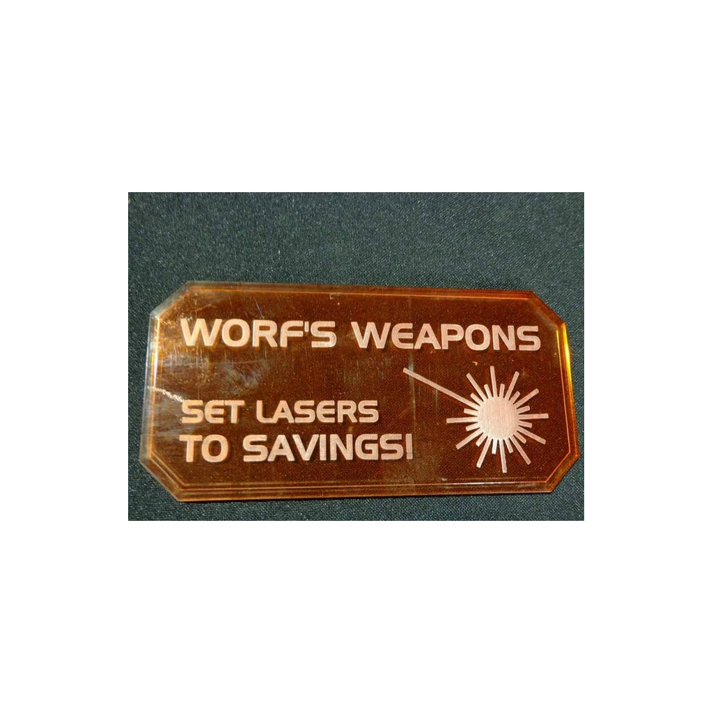 Sci-Fi Utopia - Sign H (Worf's Weapons)
