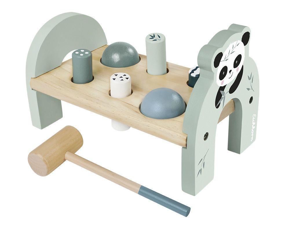 Klopfbank PANDA 8-teilig in aus Holz