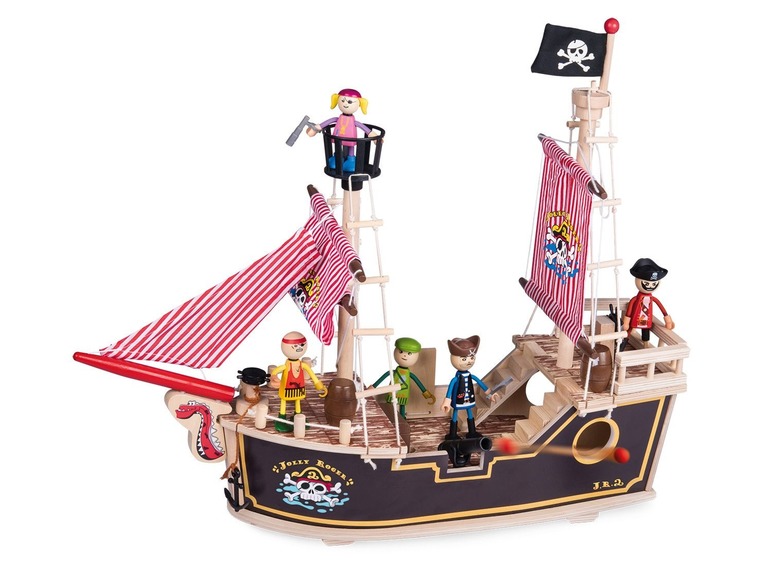 Houten piratenboot