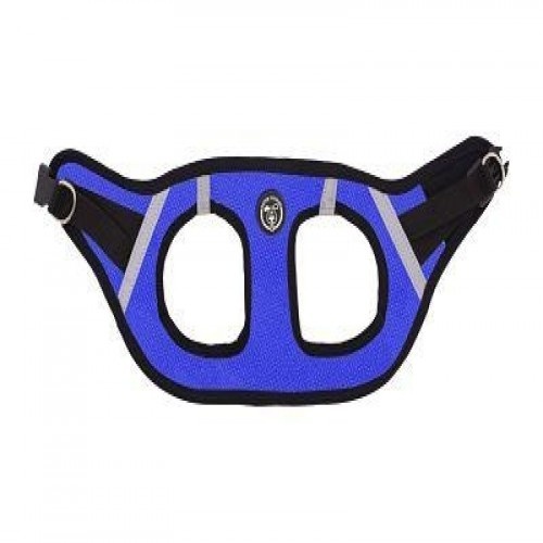 Coleira peitoral Super Doggy Comfort para cães, azul