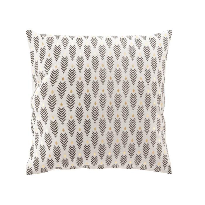 COUSSIN DEHOUSSABLE 45X45CM COTON IMPRIME OR PEARL