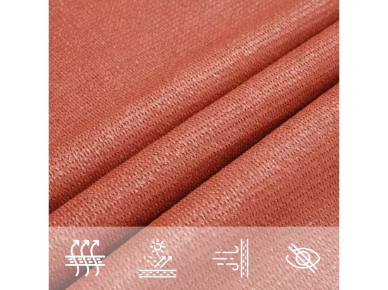 Voile d'ombrage 160 g/m² Terre cuite 2,5x5 m PEHD