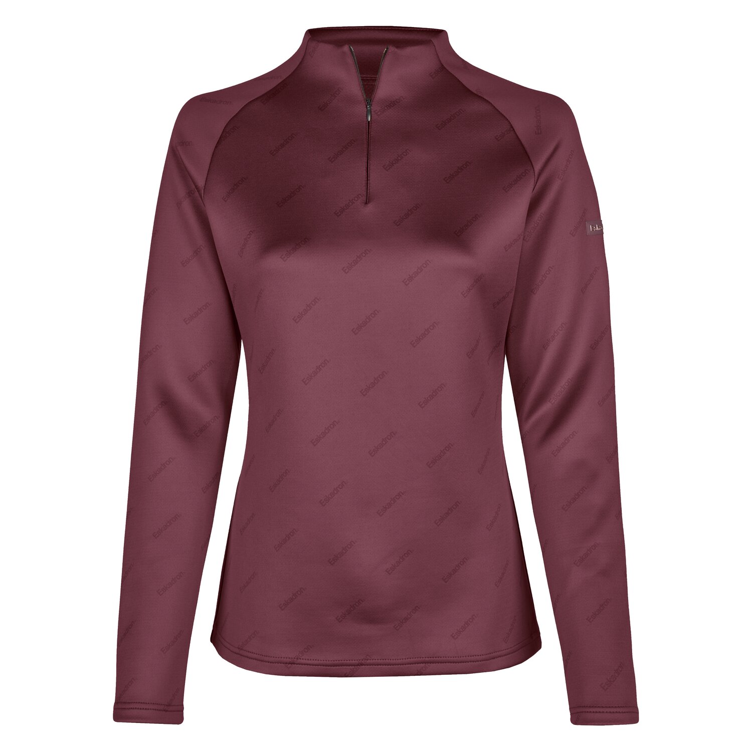 ESKADRON Heritage Langarmshirt Half-Zip  - cassis