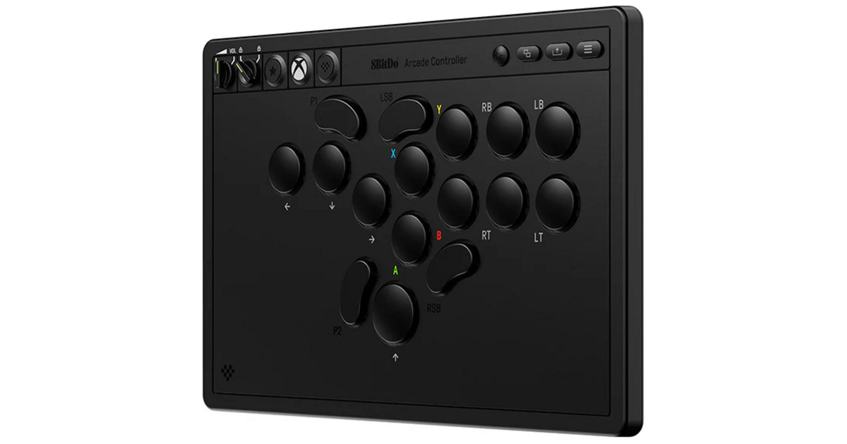 8BitDoArcade Controller for Xbox  (Zwart, 2.4 GHz / USB, Xbox Series X|S, Xbox One, Pc)