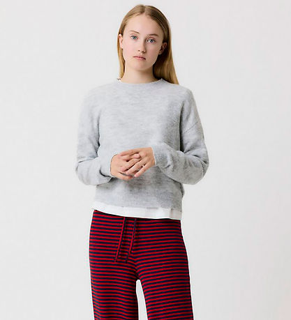 LMTD Bluse - Noos - Strick - NlfLodet - Light Grey Melange/14-04
