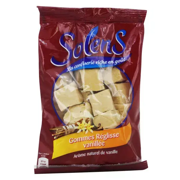 Gomas de Alcaçuz Baunilha Solens 100g