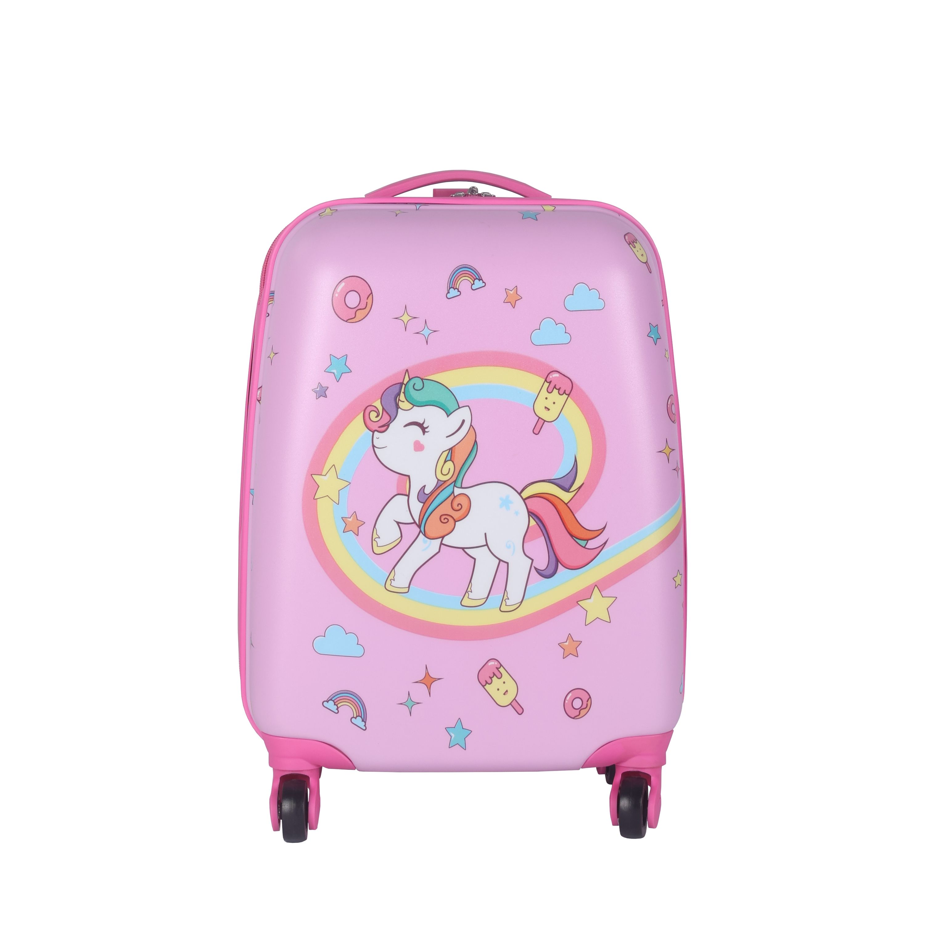 Kinderkoffer Hartschalenkoffer Einhorn rosa