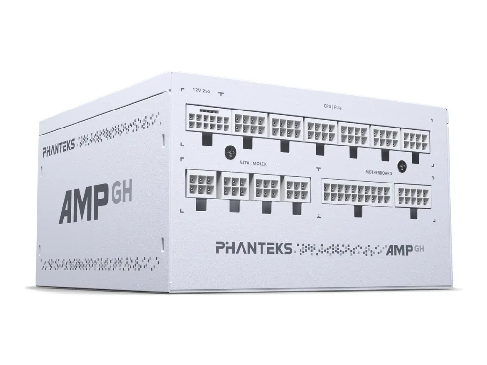 PHANTEKS AMP GH 1000W 80 PLUS Platinum-strømforsyning, PCIe 5.1, ATX 3.1 - 1000 Watt, hvid
