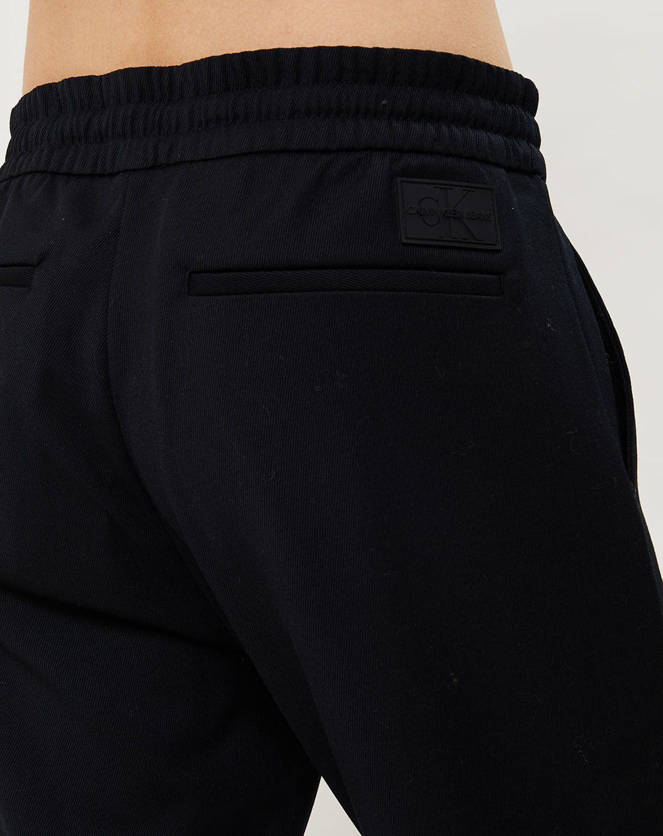 Calvin Klein Jeans Pantalon en Laine mélangée Stretch Galfos noir