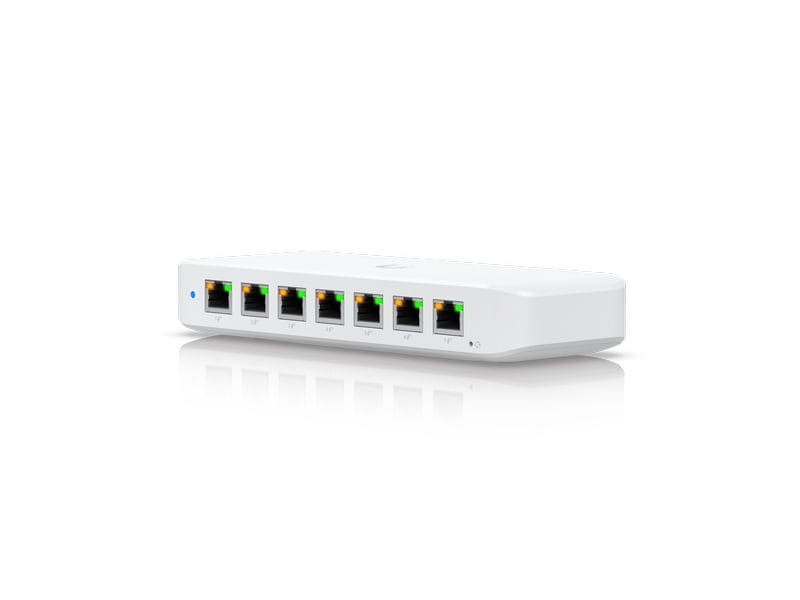 Ubiquiti PoE  Switch USW-ULTRA 7 Port Hochleistungsfähiger und vielseitiger 42W PoE-Switch