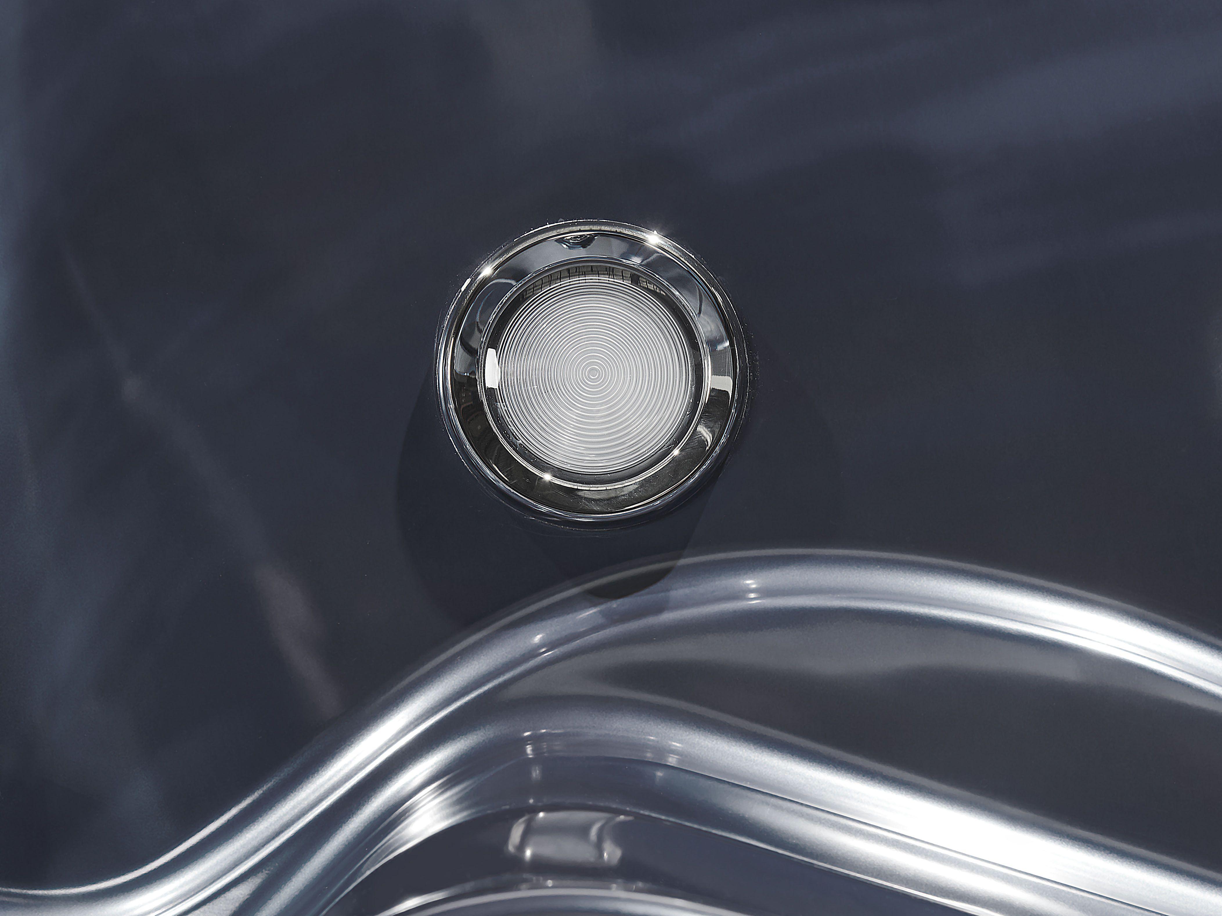Buiten hottub met LED TULAROSA Grafietgrijs