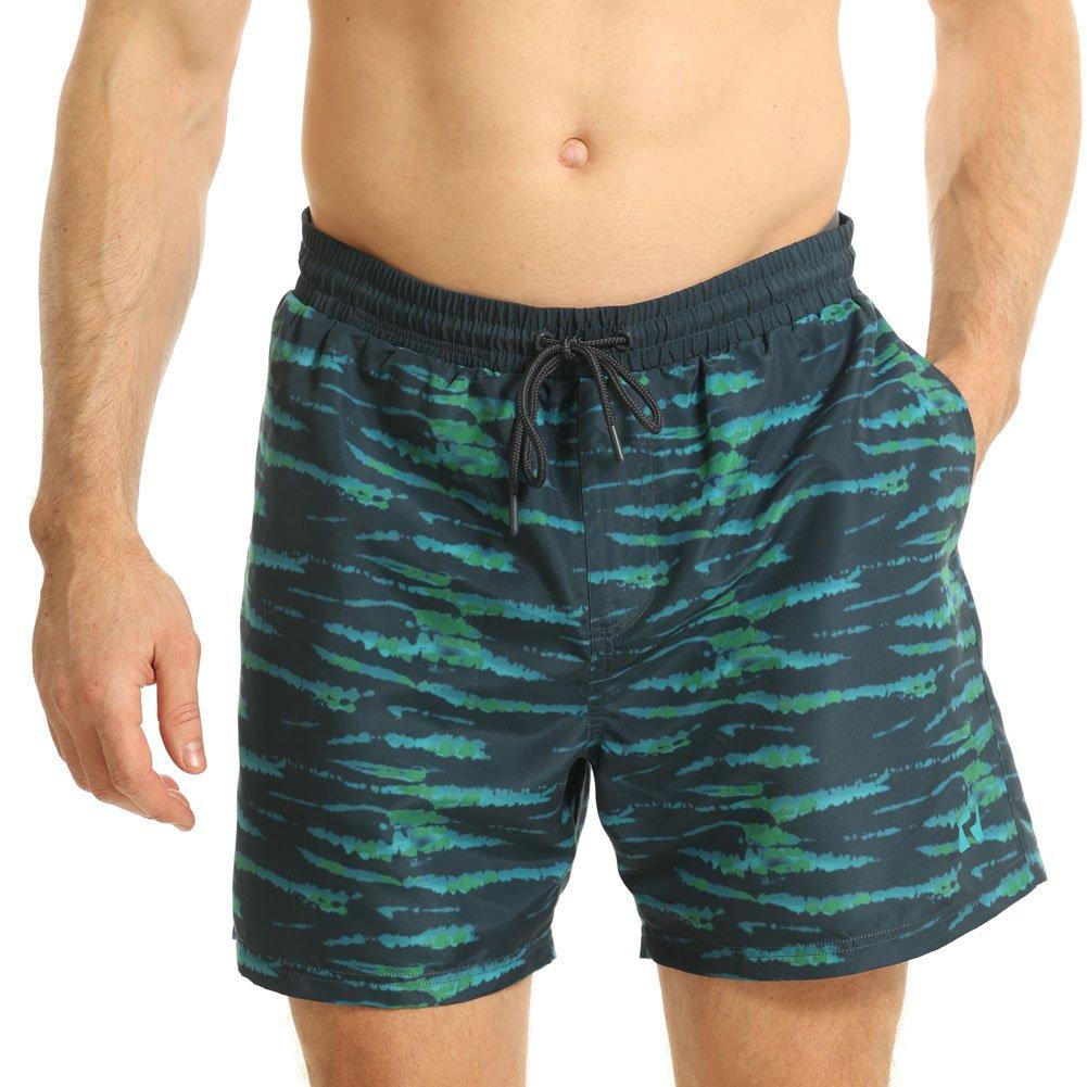Ript Batik Tie Dye Print Swim Shorts Mens