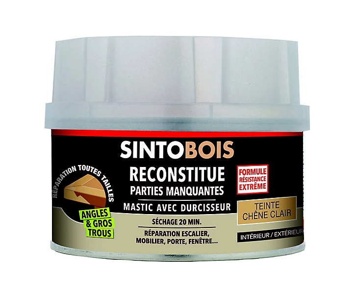 Mastic à bois Chêne clair Sintobois 170ml