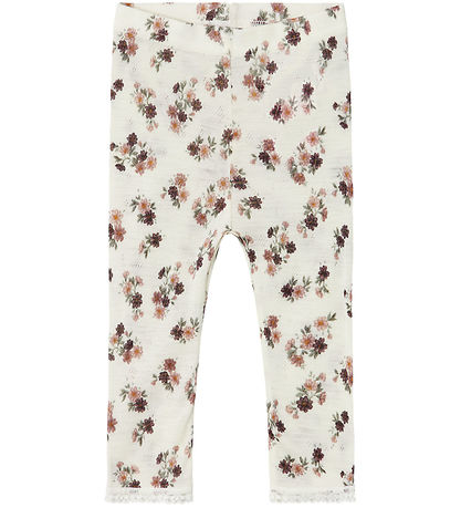 Name It Leggings - Wolle - Noos - NmfWang - Snow White m. Lochmu