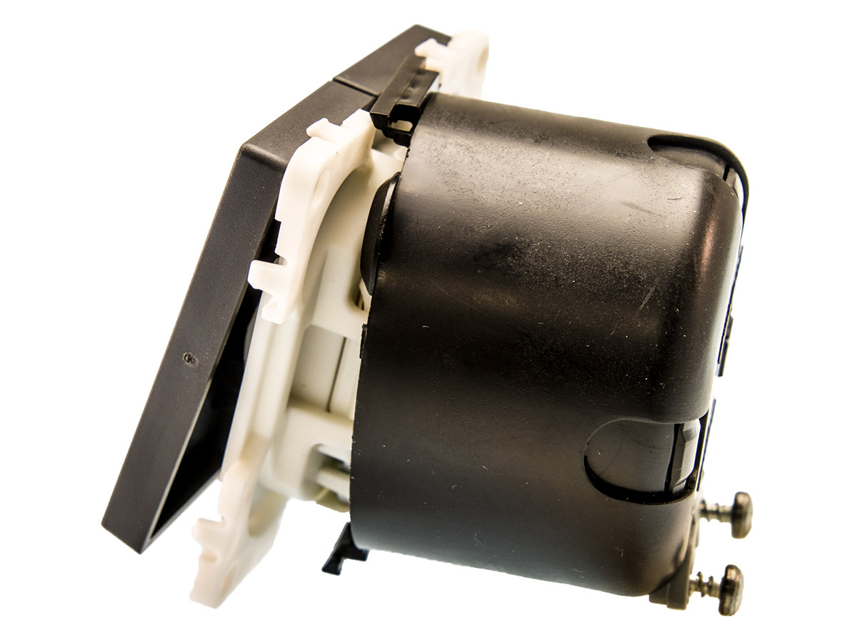 BBA 230 volt dubbele wipschakelaar - grey