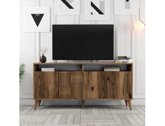 CONCEPT1 - Bahut Milan noyer 160 x 35 x 78cm
