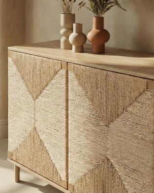 Dressoir met 3 deuren BONDI Lichtbruin
