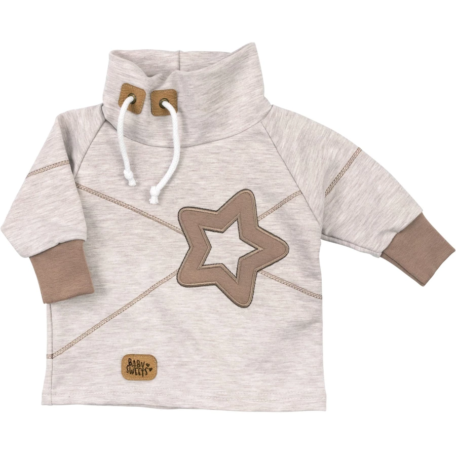 Baby Sweets 2tlg Set Shirt + Hose Patchwork Sterne beige