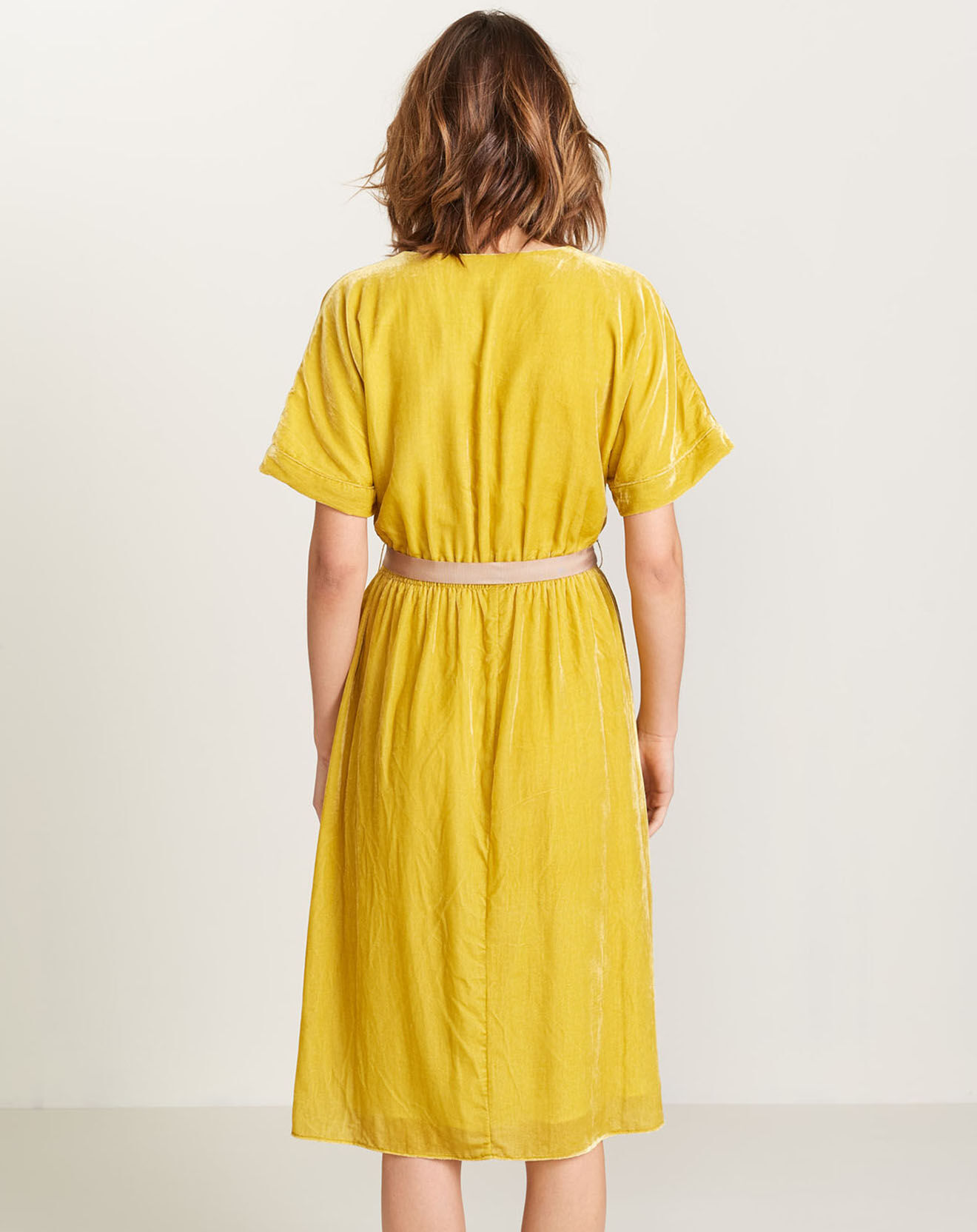 Bellerose Robe Hoek fluide jaune