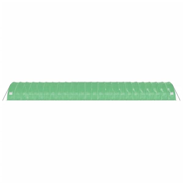 vidaXL Drivhus med stålramme grønn 144 m² 24x6x2,85 m