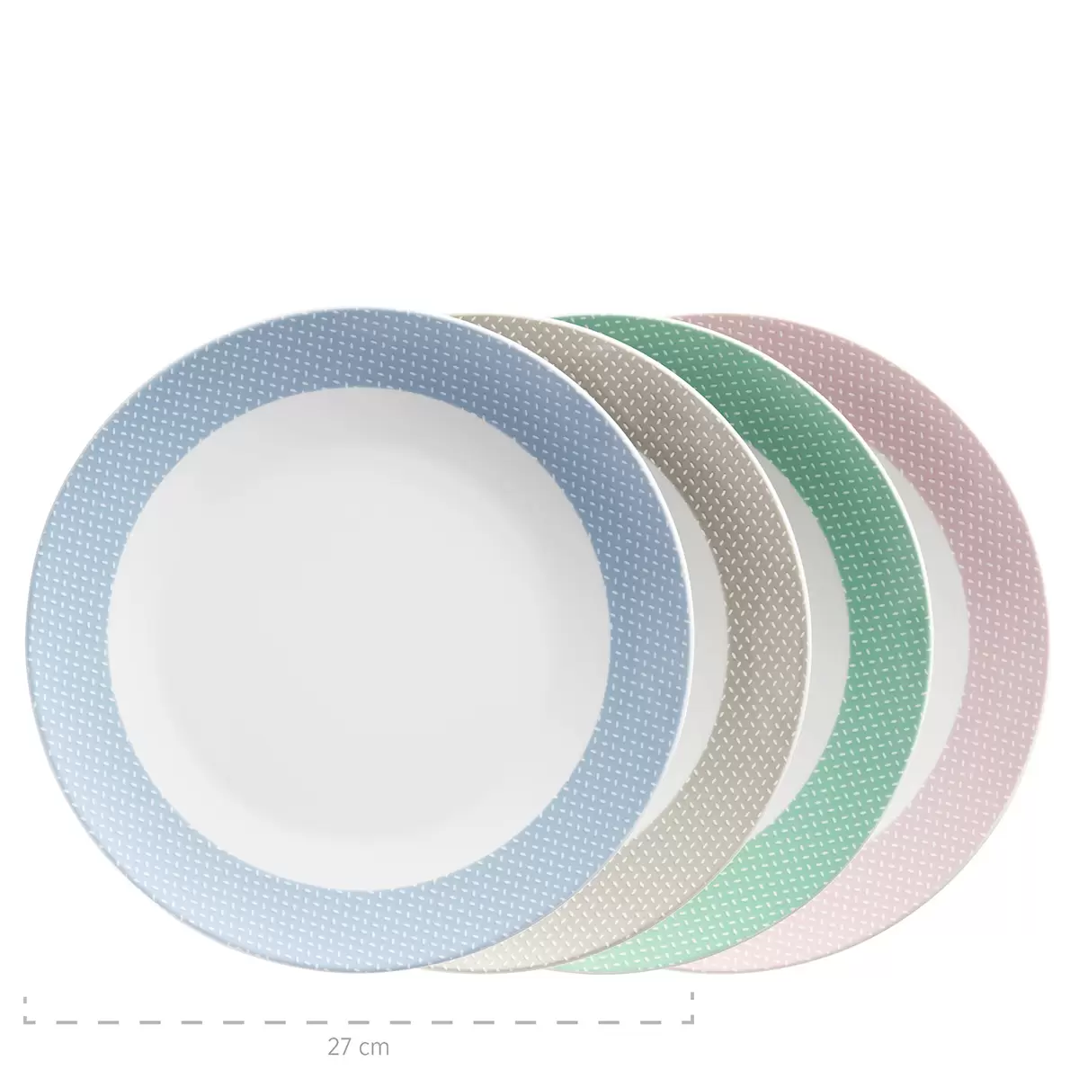 Kombiservice 16-tlg. KITCHEN TIME II blau,grün,rosa,beige