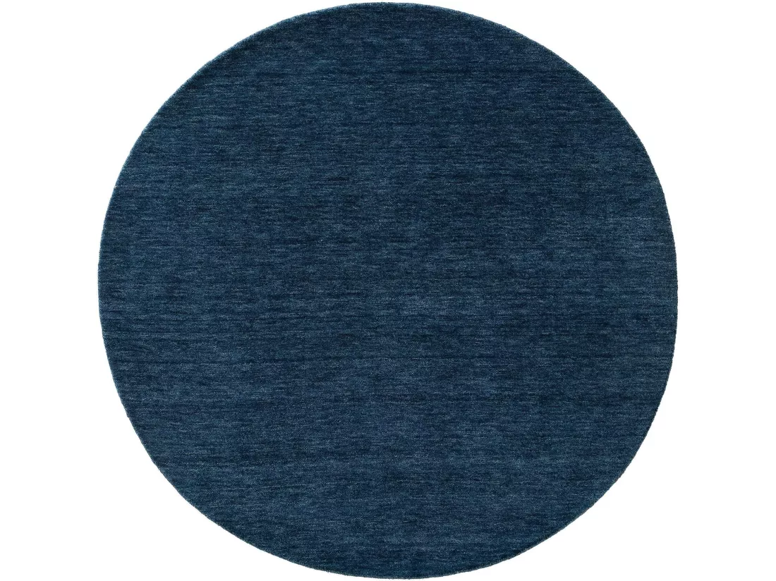 Tapis de laine Jamal Bleu ø 160 cm rond
