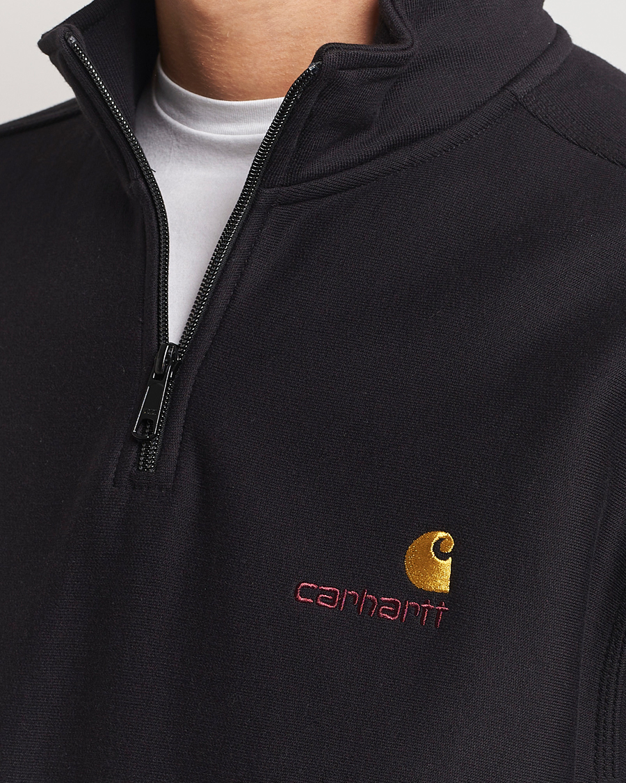 Carhartt WIP American Script Half Zip Sweatshirt Black