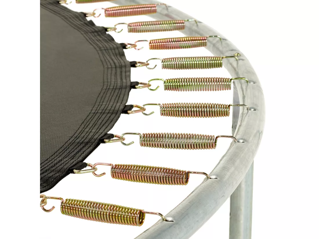 Trampoline rond Bleu Ø250cm avec filet, échelle ,bâche et kit ancrage