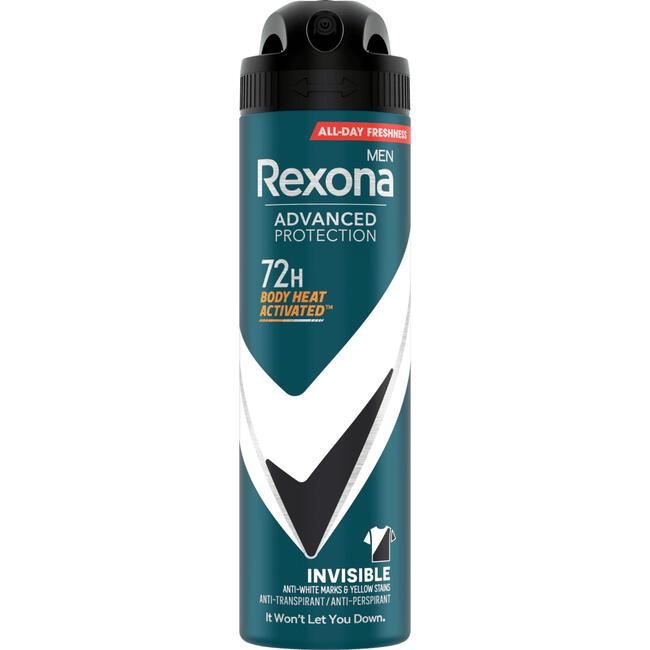 Rexona Men Invisible On Black & White Clothes Deodorant Spray 150 ML