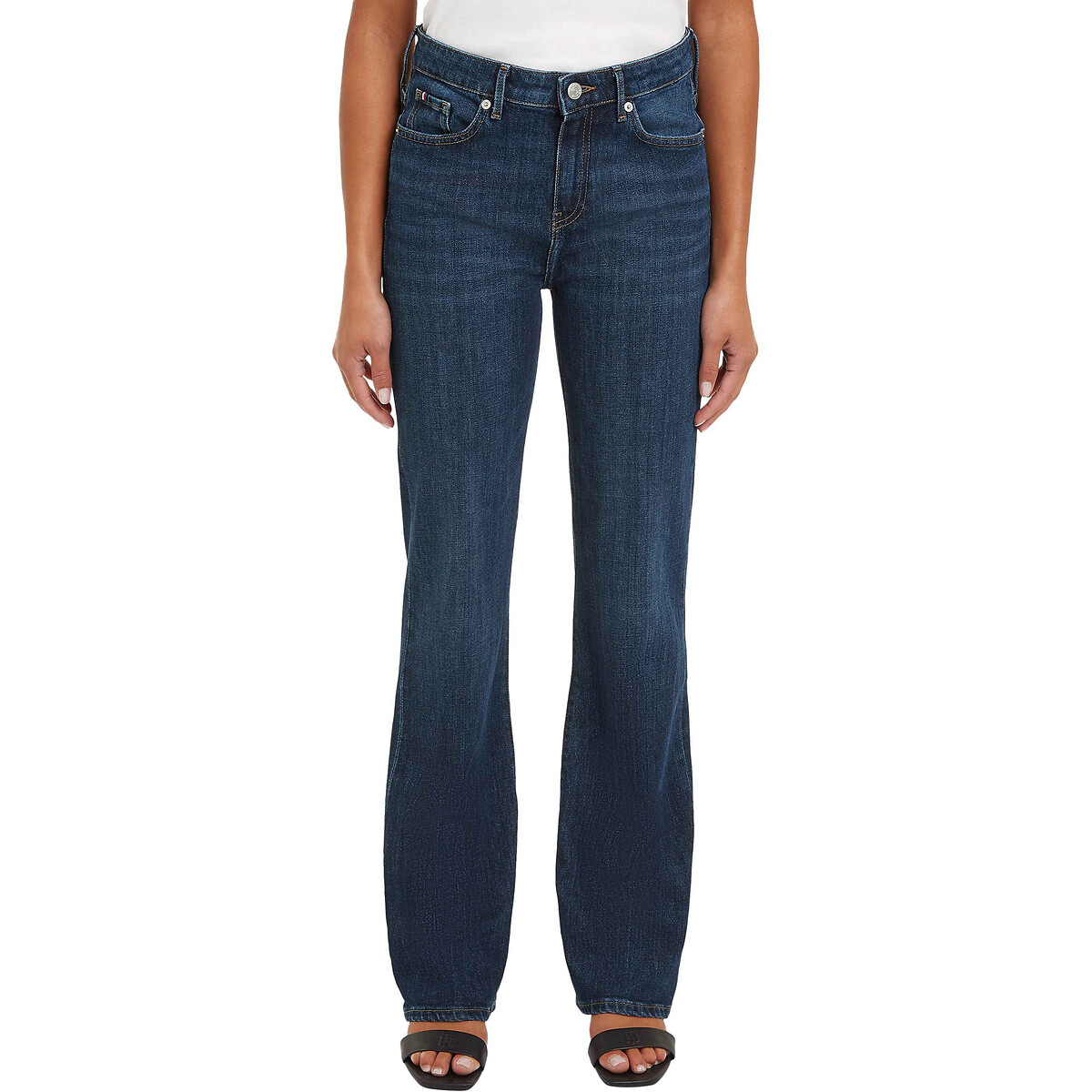 TOMMY HILFIGER<br>Calça jeans boca de sino, jeans, stretch