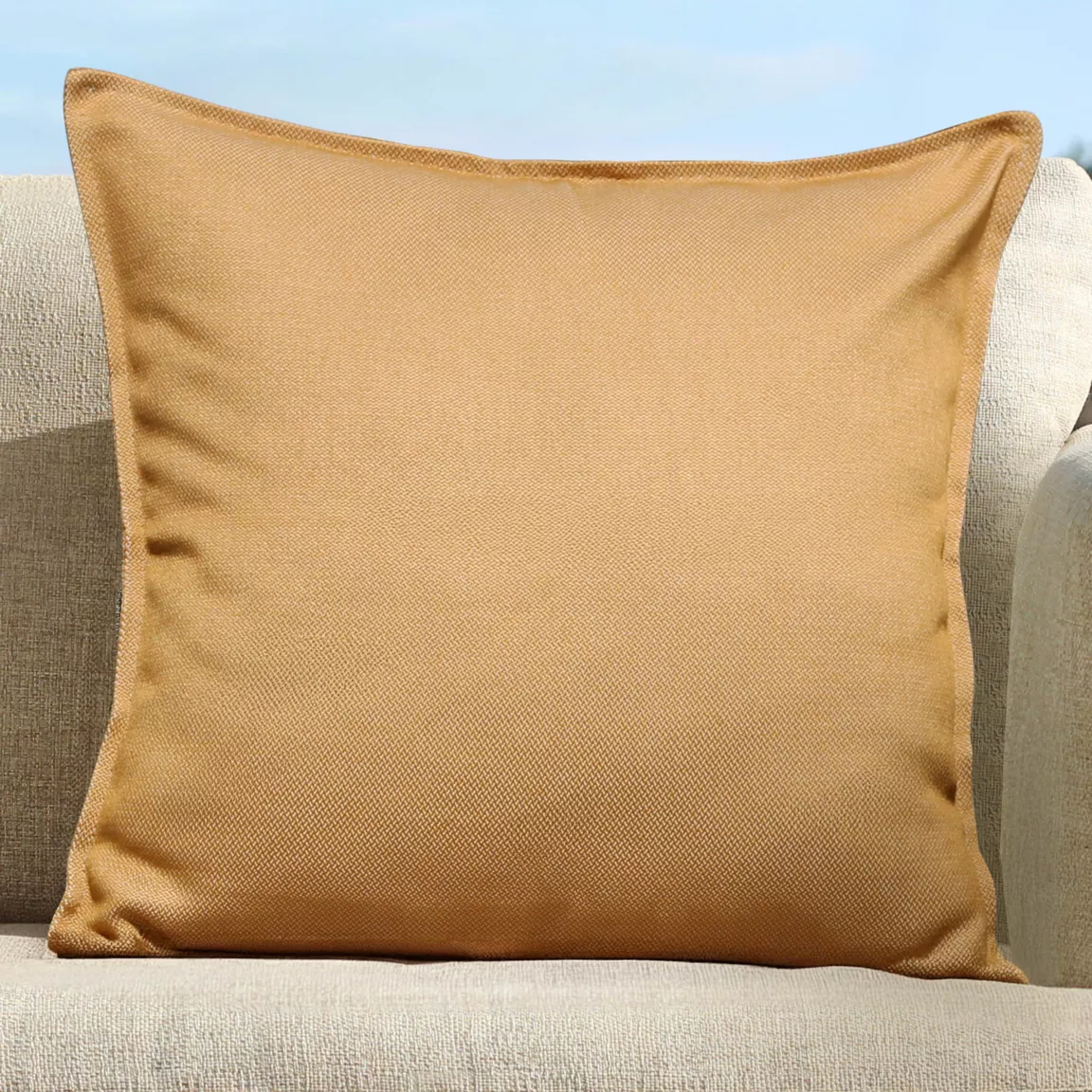 Coussin extérieur carré (60 x 60 cm) Boraé Ocre