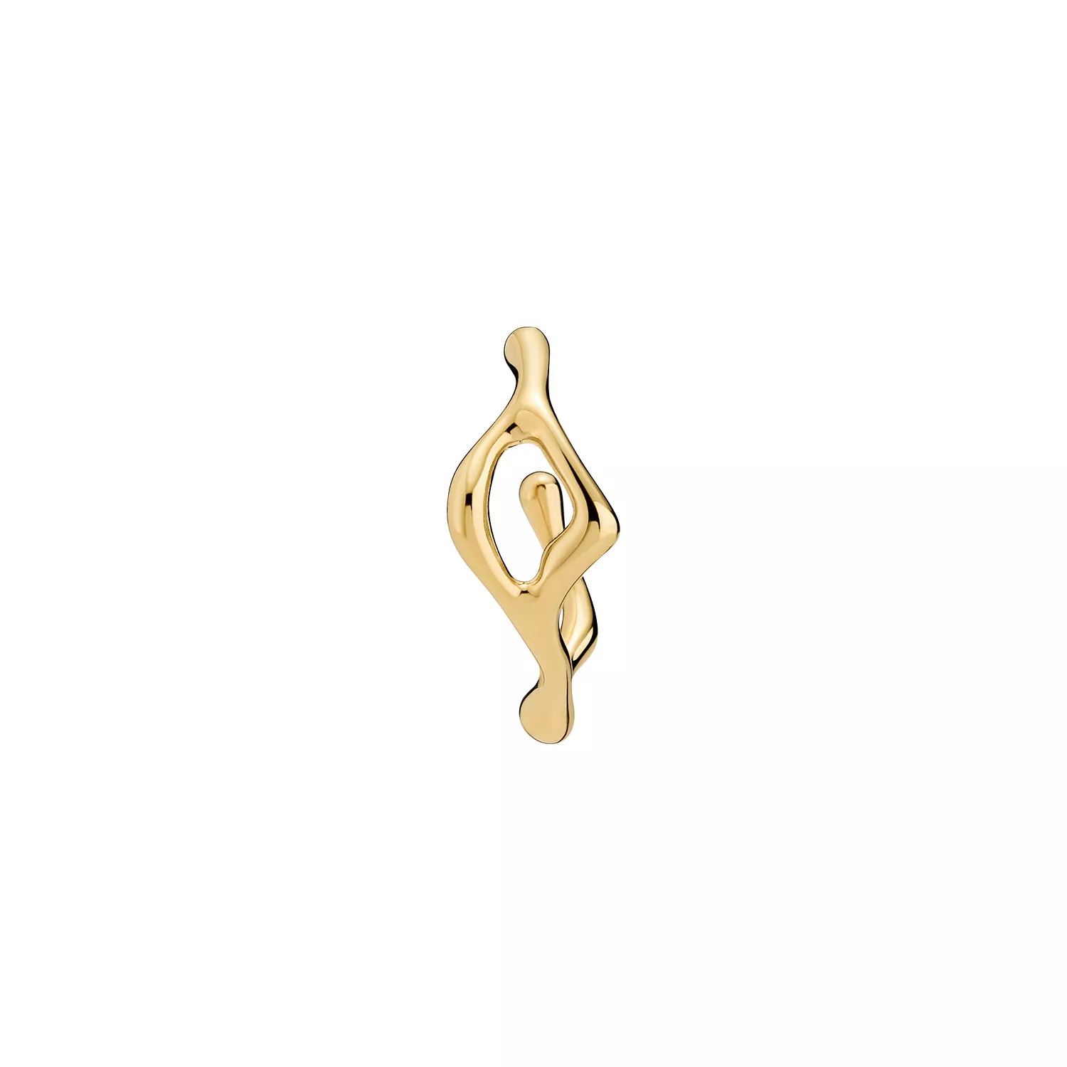 Maria Black Luna Ørering Single 18 kt. Forgyldt Sølv 100984YG