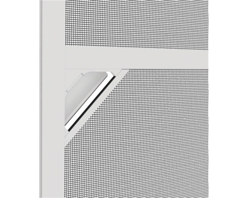 Hordeur aluminium XL schroefmontage wit 120x240 cm