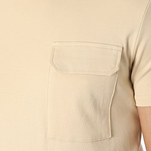 Tee Shirt Poche Beige