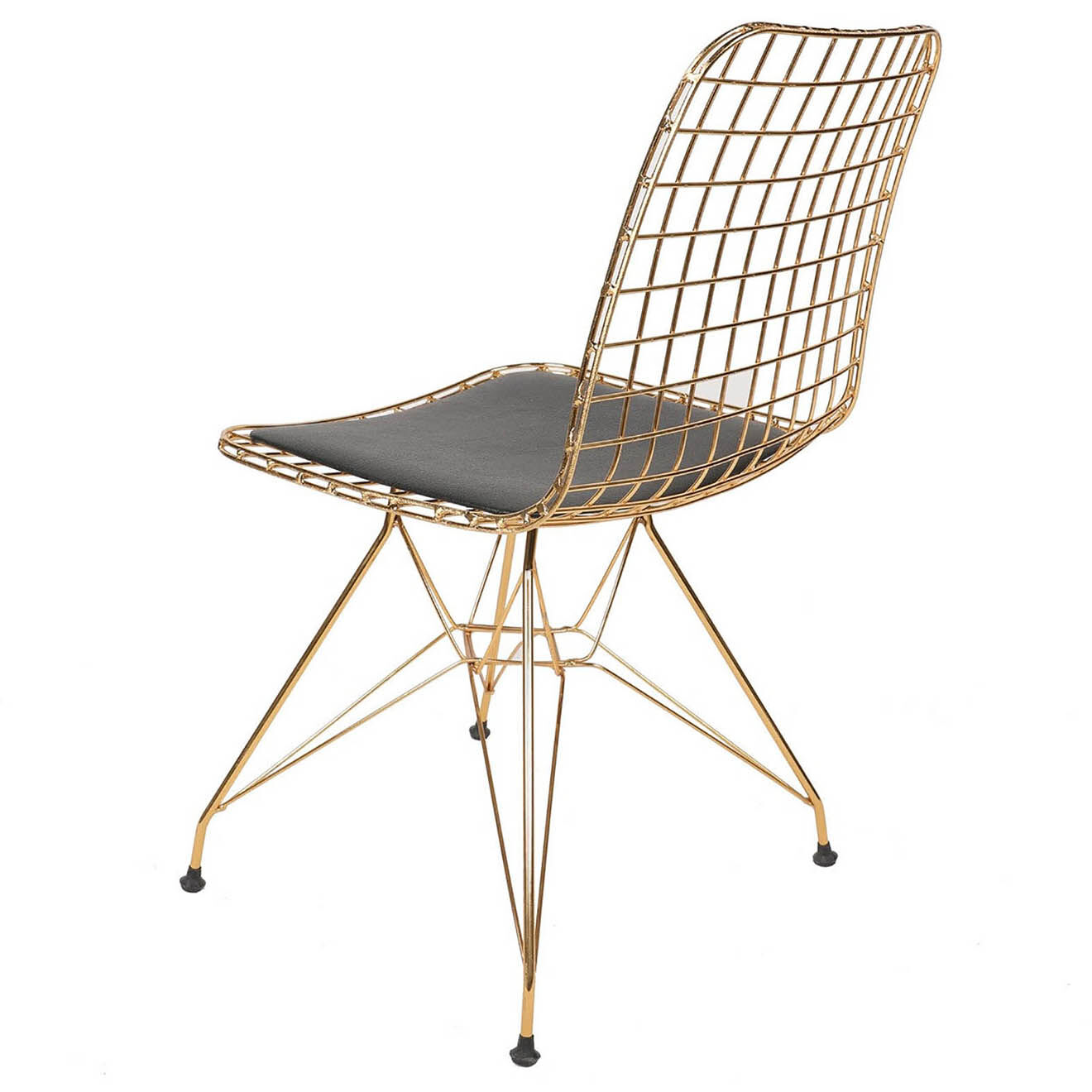Wooden Art 2 Chaises Tivoli 273 dorées - 46x81x42.5 cm