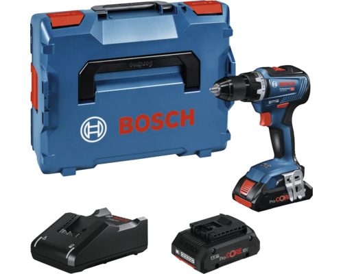 Bosch Professional GSR 18V-55 accuboormachine, inclusief 2x ProCORE accu's (4,0 Ah) en lader