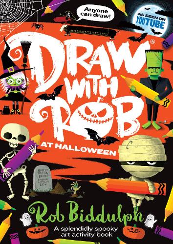 Draw With Rob at Halloween (Paperback)