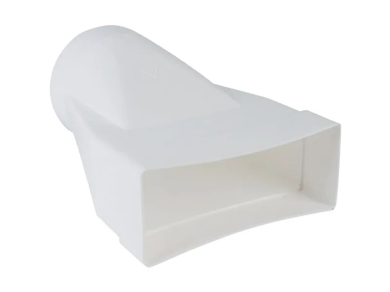 Wallair N15865 Fladkanals-ventilationssystem 150 Overgangsstykke rundt/fladt