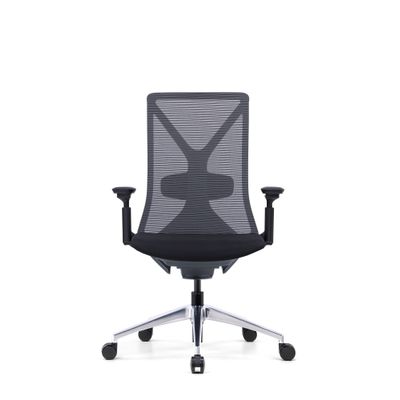 Fauteuil de bureau YARK - accoudoirs réglables - appui-tête en option - noir