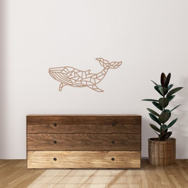 Casa Sentir Walvis Wanddecoratie - Medium - Naturel