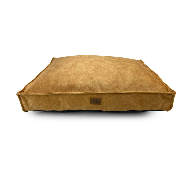 Tapete para cães Leeby, impermeável e removível, dourado