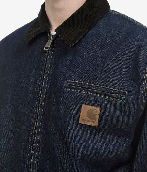 Carhartt WIP OG Detroit Smith Jacke (blue black rinsed)