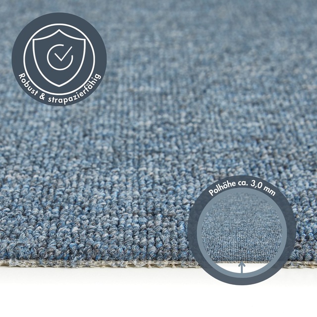 Andiamo Teppichboden »Barbara, Feinschlinge, Made in Netherlands« rechteckig 4,5 mm Höhe meliert, Breite 200 oder 400 cm, strapazierfähig, pflegeleicht